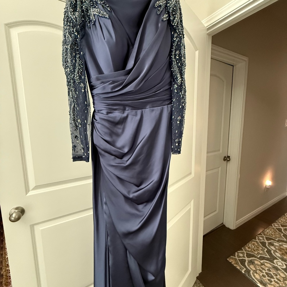 Elegant Beaded Evening Gown